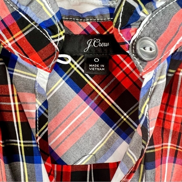 J. CREW Stewart Tartan Top size 0 - Picture 5 of 7